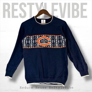 NFL TEAM APPAREL Youth Unisex Size XL 14/16 Sweater Chicago Bears Knit Crewneck